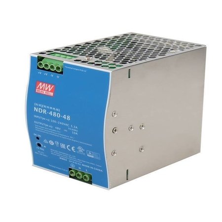 ANTAIRA 480 Watt Series / 48 VDC / 10.0 Amps Industrial Single Output DIN Rail Power Supply NDR-480-48